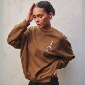 Paris Embroidered Travel Sweatshirt